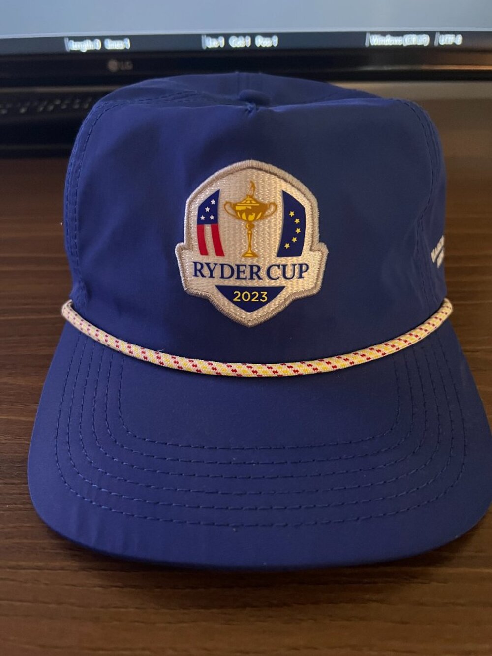 Barstool Golf 2023 X Ryder Cup Rope Retro Hat Italy Blue